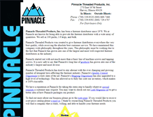 Tablet Screenshot of pinnaclethreaded.com